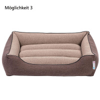 PITUPITA Komfort Hundebett Wendebett DAMIR in beige braun 4 in 1 S