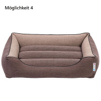 PITUPITA Komfort Hundebett Wendebett DAMIR in beige braun 4 in 1 S