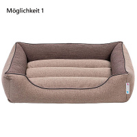 PITUPITA Komfort Hundebett Wendebett DAMIR in beige braun 4 in 1 L