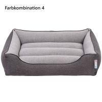 PITUPITA Komfort Hundebett Wendebett DAMIR in grau dunkelgrau 4 in 1