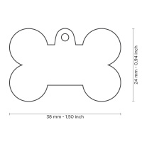 MyFamily Hundemarke Anhänger Knochen groß...