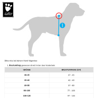 Hurtta Weekend Warrior Geschirr in ruby pink80-100