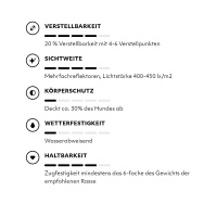 Hurtta Weekend Warrior Geschirr in ruby pink 80-100