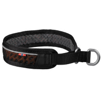 Non-stop dogwear Zugstopp Halsband Rock 3.0 gepolstert und leicht in schwarz orange XS 36