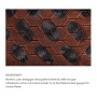 Non-stop dogwear Zugstopp Halsband Rock 3.0 gepolstert und leicht in schwarz orange L 50