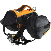 KURGO Hunderucksack Baxter in schwarz orange Hund 14-39kg