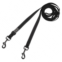 Rukka Bliss 3-fach verstellbare Hundeleine schwarz