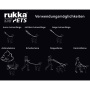 Rukka Bliss 3-fach verstellbare Hundeleine schwarz