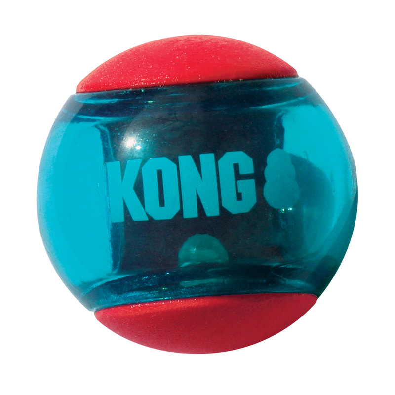KONG Squeezz Action Ball rot mit Quietscher