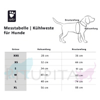 Hurtta Kühlweste für Hunde in blau XS