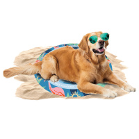 CoolPets Premium Kühlmatte KühldeckeTropical selbstkühlend Flamingo