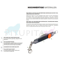 WAW Ruckdämpfer Easy Dog Walk für Hundeleinen grau XS | 4-5KG