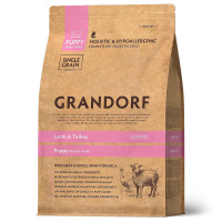 Grandorf Trockenfutter Lamm und Pute für Welpen 1 kg