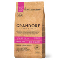 Grandorf Trockenfutter Pute mit braunem Reis für erwachsene Hunde 1 kg