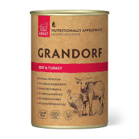 Grandorf Nassfutter mit Rindfleisch und Pute 400g