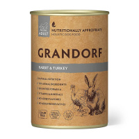 Grandorf Nassfutter mit Kaninchen und Pute 400g