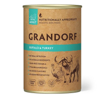 Grandorf Nassfutter mit herrlichem Büffel und Pute 400g