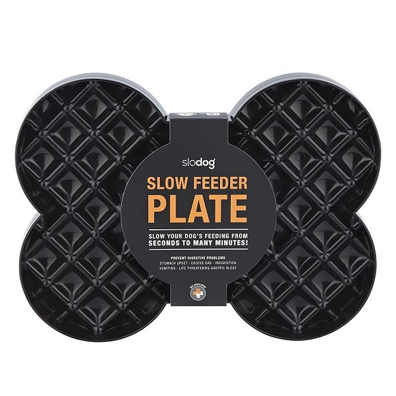 LickiMat Slodog Anti Schling Napf SlowFeeder Plate  schwarz