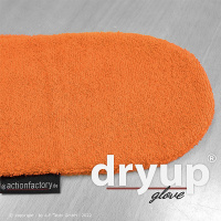 DryUp Glove kleiner Trocken Handschuh aus Baumwolle in clementine orange
