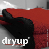 DryUp Towel großes Handtuch aus Baumwolle in rot