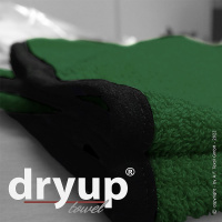 DryUp Towel großes Handtuch aus Baumwolle in dunkelgrün dark green