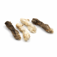 PITUPITA Kaninchenpfoten mit Fell für Hunde 1000g