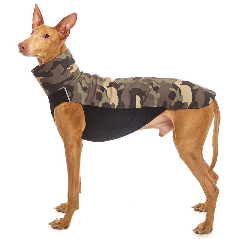 Sofadogwear Hachico ARMY Softshell Pullover in Khaki Camouflage