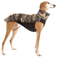 Sofadogwear Hachico ARMY Softshell Pullover in Khaki Camouflage XS1