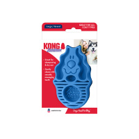 KONG ZoomGroom Massagebürste BLAU