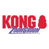 KONG ZoomGroom Massagebürste BLAU