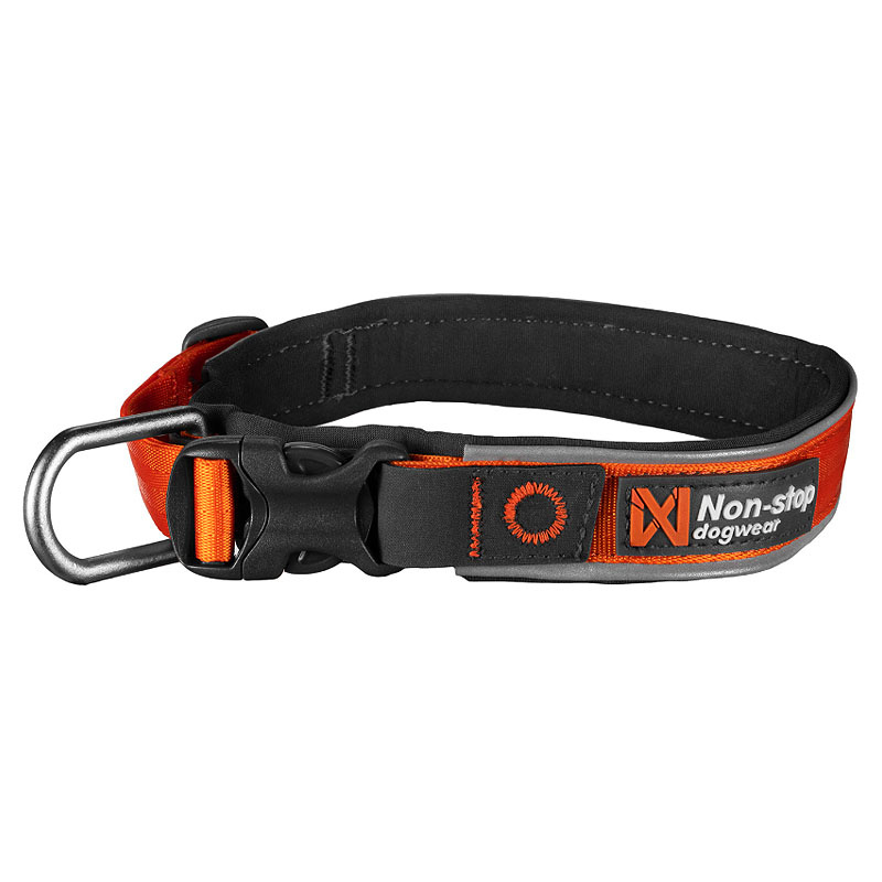 Non-stop dogwear Roam Halsband gepolstert und verstellbar in orange