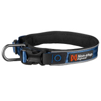 Non-stop dogwear Roam Halsband gepolstert und verstellbar in blau S    36-40 cm