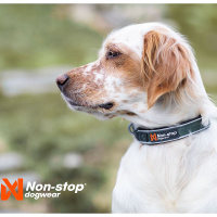 Non-stop dogwear Roam Halsband gepolstert und verstellbar in blau S    36-40 cm