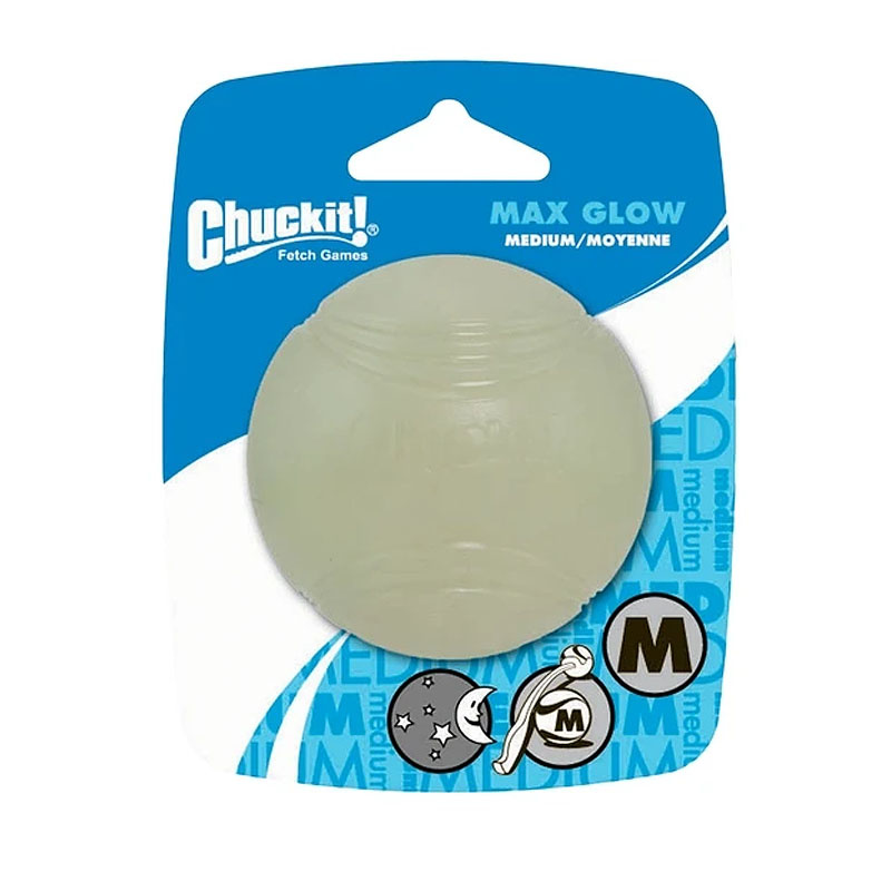 Chuckit® Max Glow Leuchtball Ball M-1-Pack