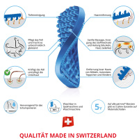 Pet+Me Dog Hundebürste Massagebürste BLAU