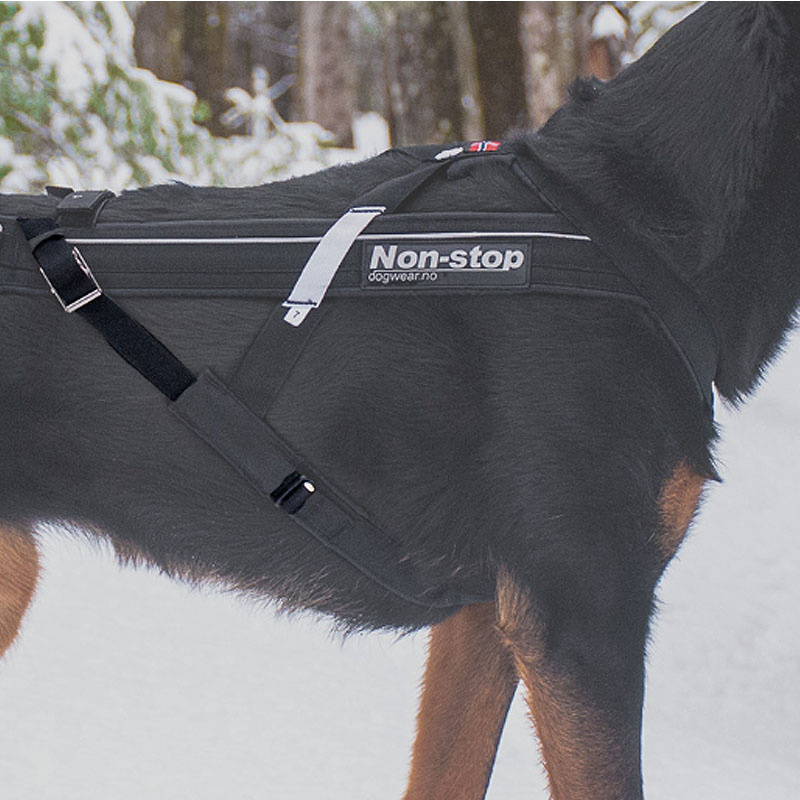 Non-stop dogwear Seitenriemen Elastisch für das Freemotion Zuggeschirr Ersatzteil 2 Stück