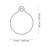 MyFamily Hundemarke Anhänger GLAM kleiner Kreis mit...