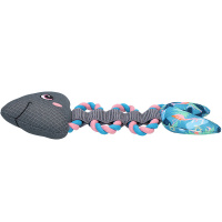 CoolPets Pull me! Fishy mit Tau Wasserspielzeug mit Flamingomuster