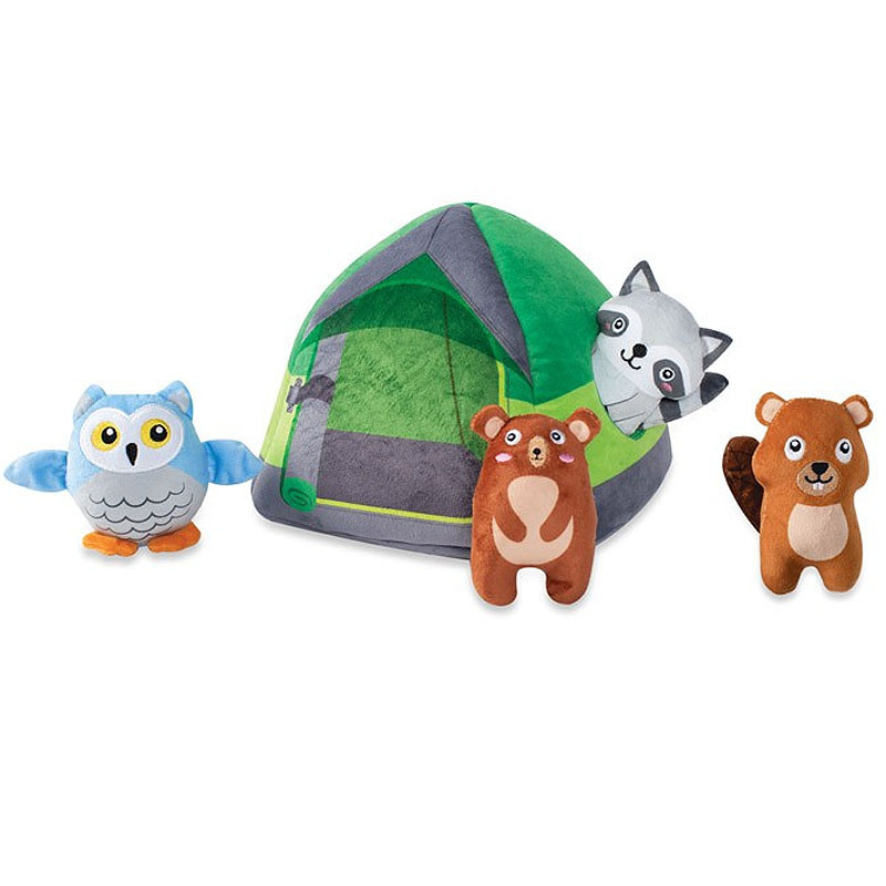 PetShop Zelt mit vier glücklichen Waldtieren