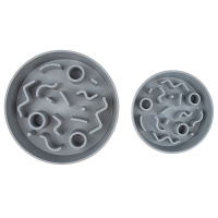 District 70 BAMBOO Dog Slow Feeder Anti Schling Napf  M ice blue blau