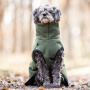 WarmUp Cape PRO Mantel MINI für kleine Hunde in piniengrün pine green