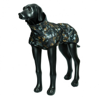 Rukka Pets Breeze Softshellmantel Regenmantel schwarz mit Muster 25