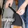 DryUp Body ZIP.FIT Hundebademantel mit Beinen in brick ziegelstein rot