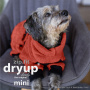 DryUp Body ZIP.FIT Hundebademantel mit Beinen für kleine Hunde in brick rot