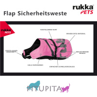 Rukka Pets Warnweste Sicherheitsweste FLAP neongelb - neue Ausführung L