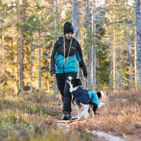 Non-stop Dogwear Wintermantel Glacier Jacket 2.0 in navy petrol rot Größe 45