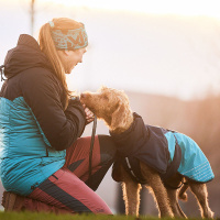 Non-stop Dogwear Wintermantel Glacier Jacket 2.0 in navy petrol rot Größe 50