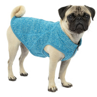 KURGO K9 Core Sweater Hundepullover in Heather Blue hellblau XL