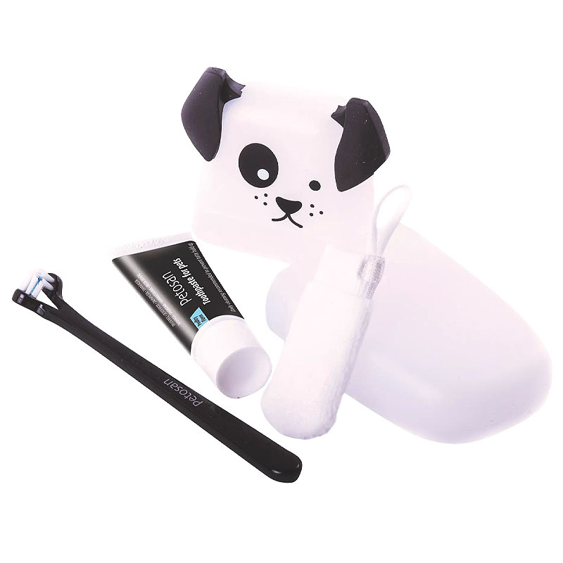 Petosan Zahnbürste Set Complete Dental Kit in einer Box Puppy