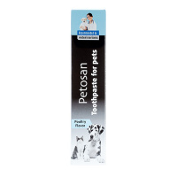 Petosan optimierte Zahnbürste mit Zahnpaste Set für Hunde  S